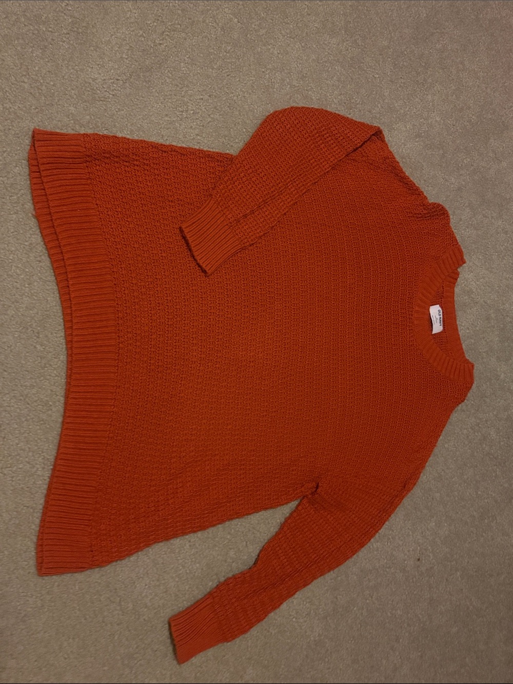 Old Navy Textured-Knit Tunic Sweater Size 2X Orange